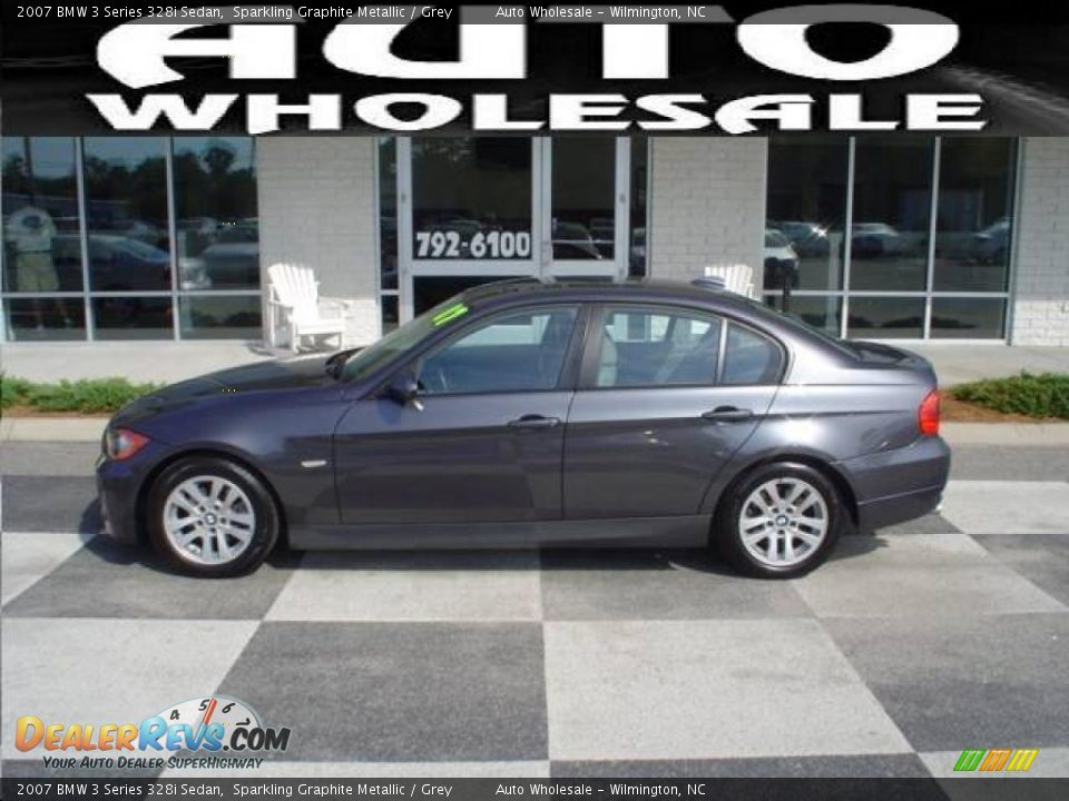 2007 BMW 3 Series 328i Sedan Sparkling Graphite Metallic / Grey Photo #1