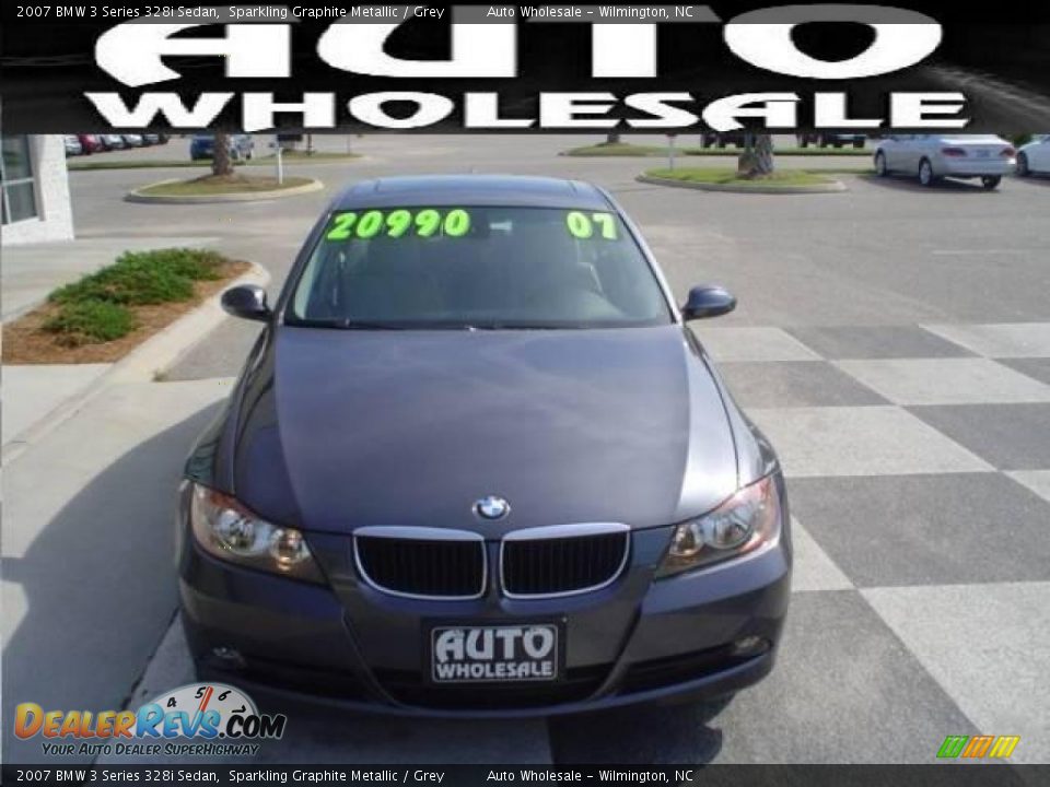 2007 BMW 3 Series 328i Sedan Sparkling Graphite Metallic / Grey Photo #2
