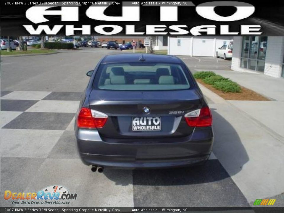 2007 BMW 3 Series 328i Sedan Sparkling Graphite Metallic / Grey Photo #3