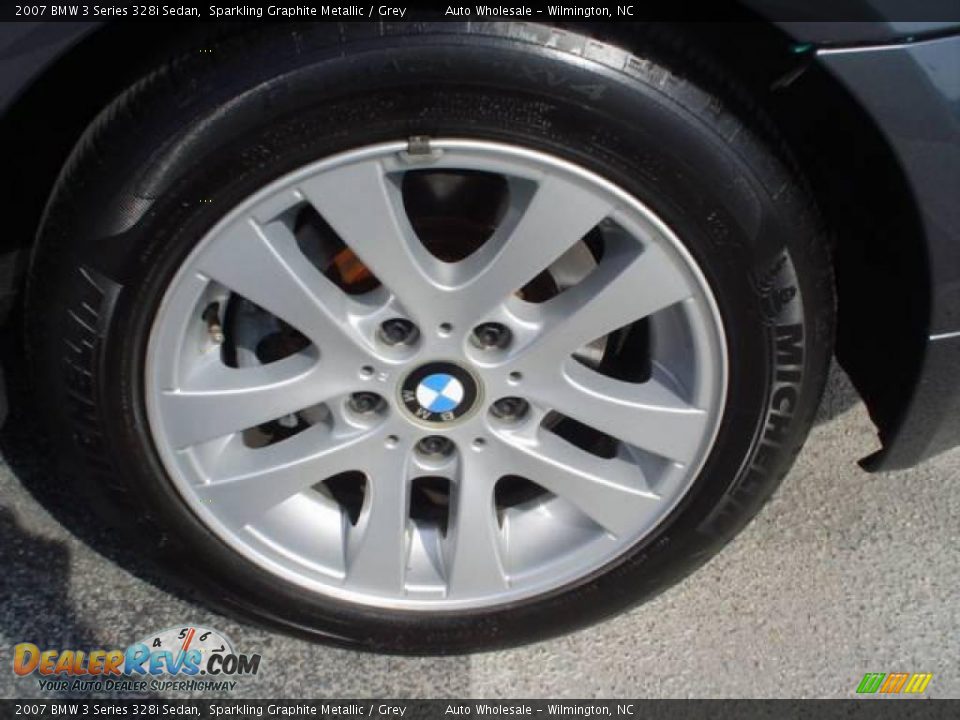 2007 BMW 3 Series 328i Sedan Sparkling Graphite Metallic / Grey Photo #4