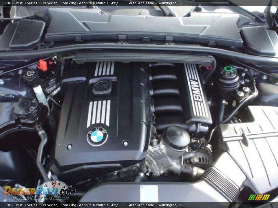 2007 BMW 3 Series 328i Sedan Sparkling Graphite Metallic / Grey Photo #6