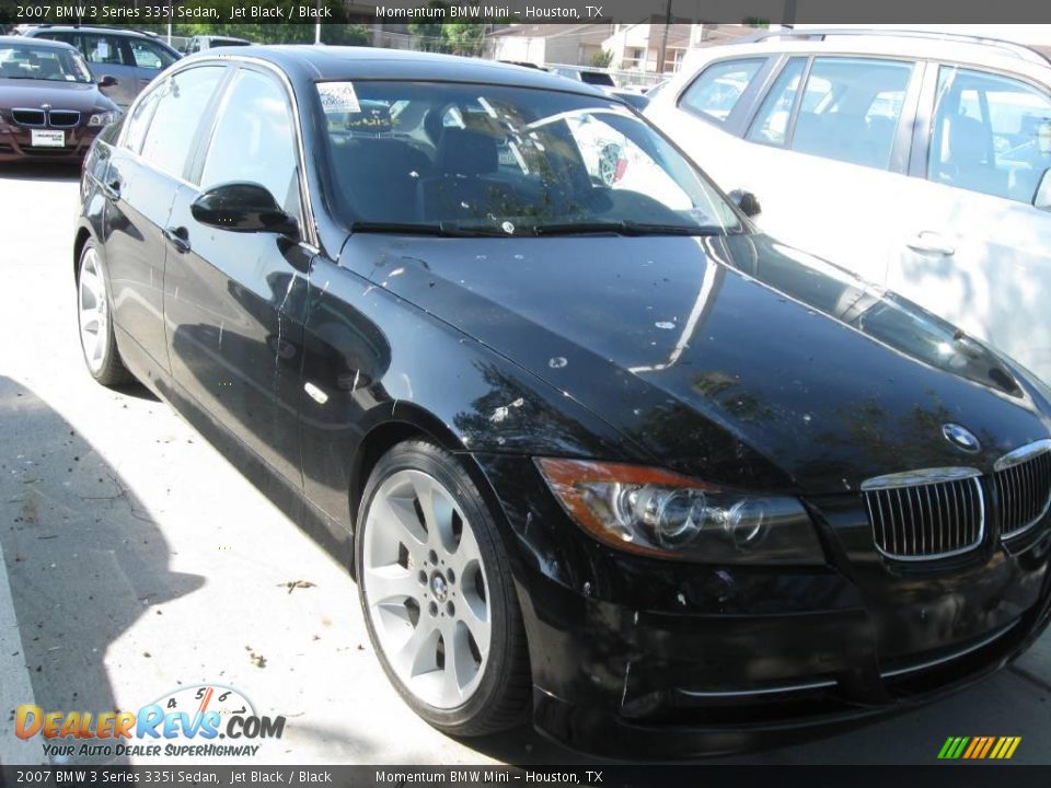 2007 BMW 3 Series 335i Sedan Jet Black / Black Photo #1