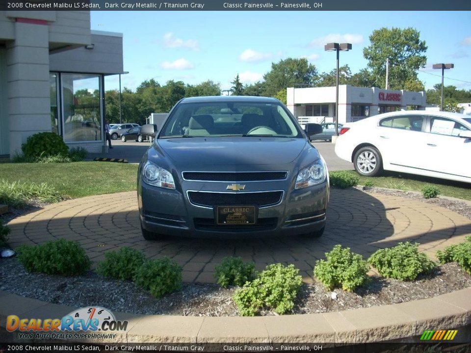 2008 Chevrolet Malibu LS Sedan Dark Gray Metallic / Titanium Gray Photo #3