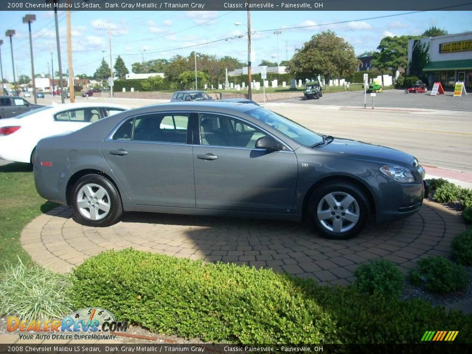 2008 Chevrolet Malibu LS Sedan Dark Gray Metallic / Titanium Gray Photo #5