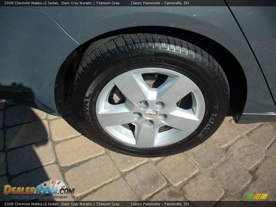 2008 Chevrolet Malibu LS Sedan Dark Gray Metallic / Titanium Gray Photo #6