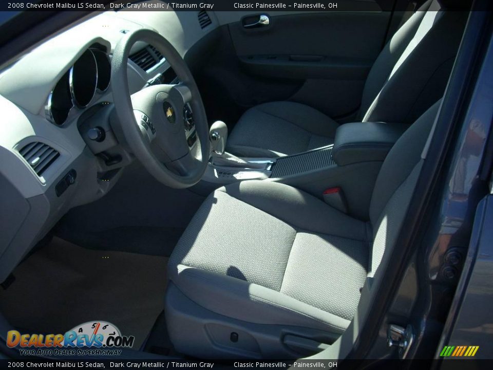 2008 Chevrolet Malibu LS Sedan Dark Gray Metallic / Titanium Gray Photo #8