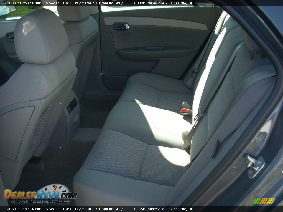 2008 Chevrolet Malibu LS Sedan Dark Gray Metallic / Titanium Gray Photo #9