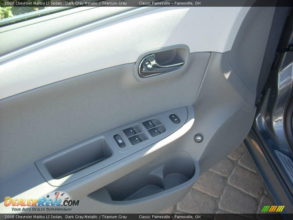 2008 Chevrolet Malibu LS Sedan Dark Gray Metallic / Titanium Gray Photo #10