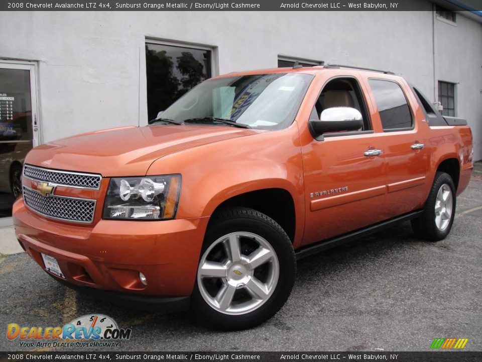 2008 Chevrolet Avalanche LTZ 4x4 Sunburst Orange Metallic / Ebony/Light Cashmere Photo #1