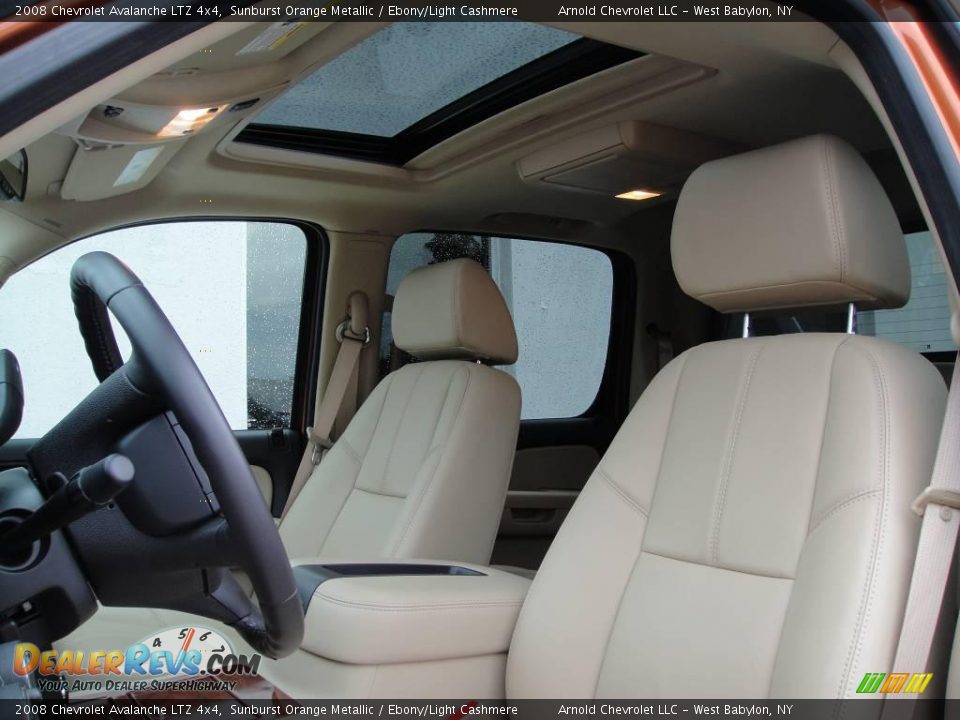 2008 Chevrolet Avalanche LTZ 4x4 Sunburst Orange Metallic / Ebony/Light Cashmere Photo #9
