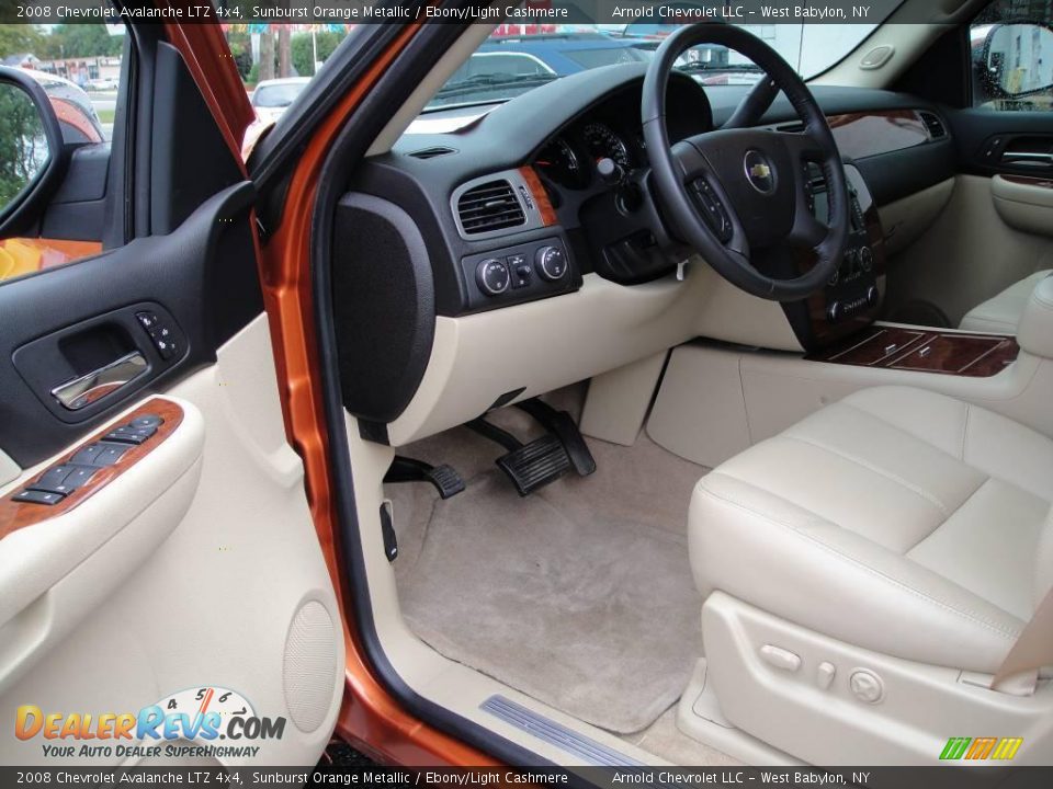 2008 Chevrolet Avalanche LTZ 4x4 Sunburst Orange Metallic / Ebony/Light Cashmere Photo #10
