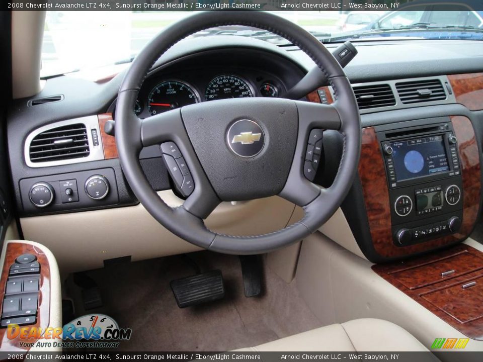 2008 Chevrolet Avalanche LTZ 4x4 Sunburst Orange Metallic / Ebony/Light Cashmere Photo #11