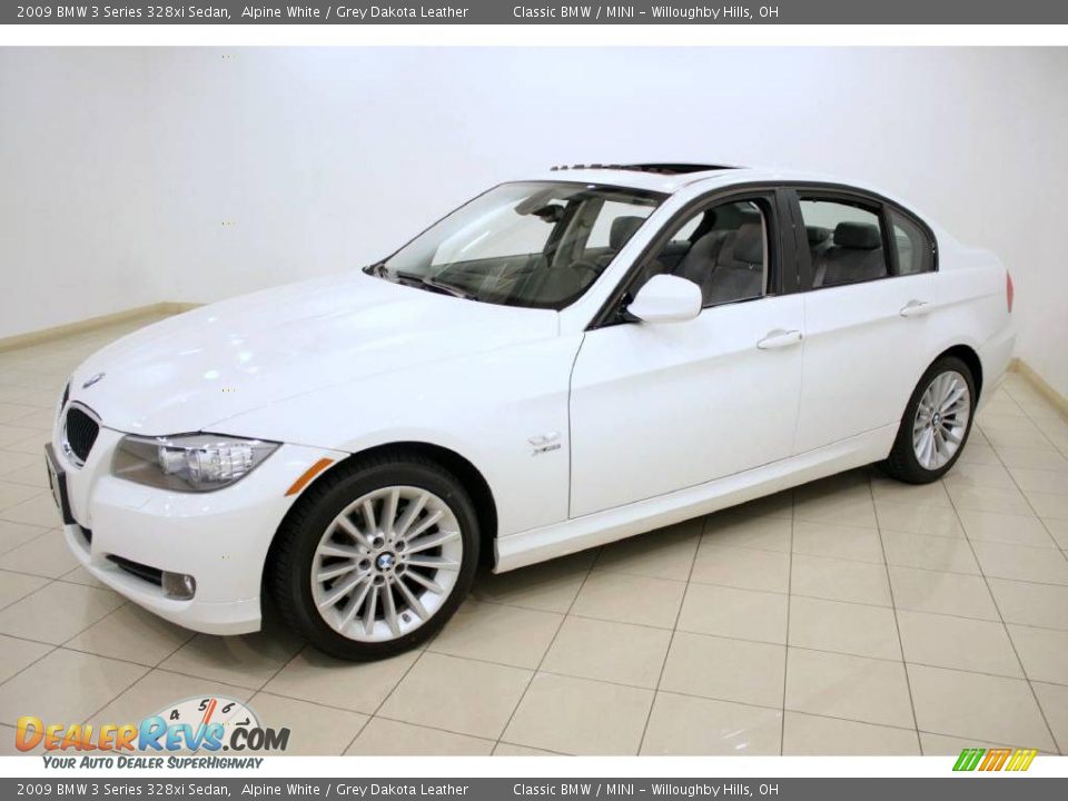 2009 BMW 3 Series 328xi Sedan Alpine White / Grey Dakota Leather Photo #3