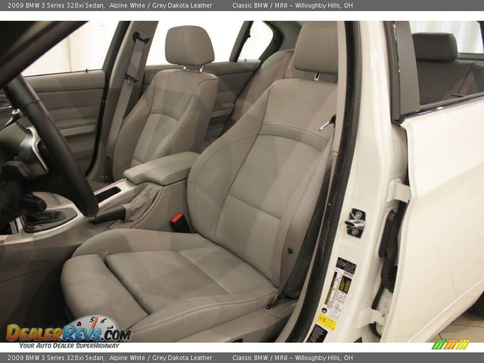 2009 BMW 3 Series 328xi Sedan Alpine White / Grey Dakota Leather Photo #11