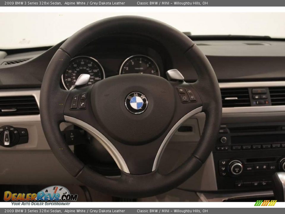 2009 BMW 3 Series 328xi Sedan Alpine White / Grey Dakota Leather Photo #12