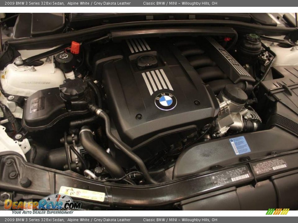 2009 BMW 3 Series 328xi Sedan Alpine White / Grey Dakota Leather Photo #24
