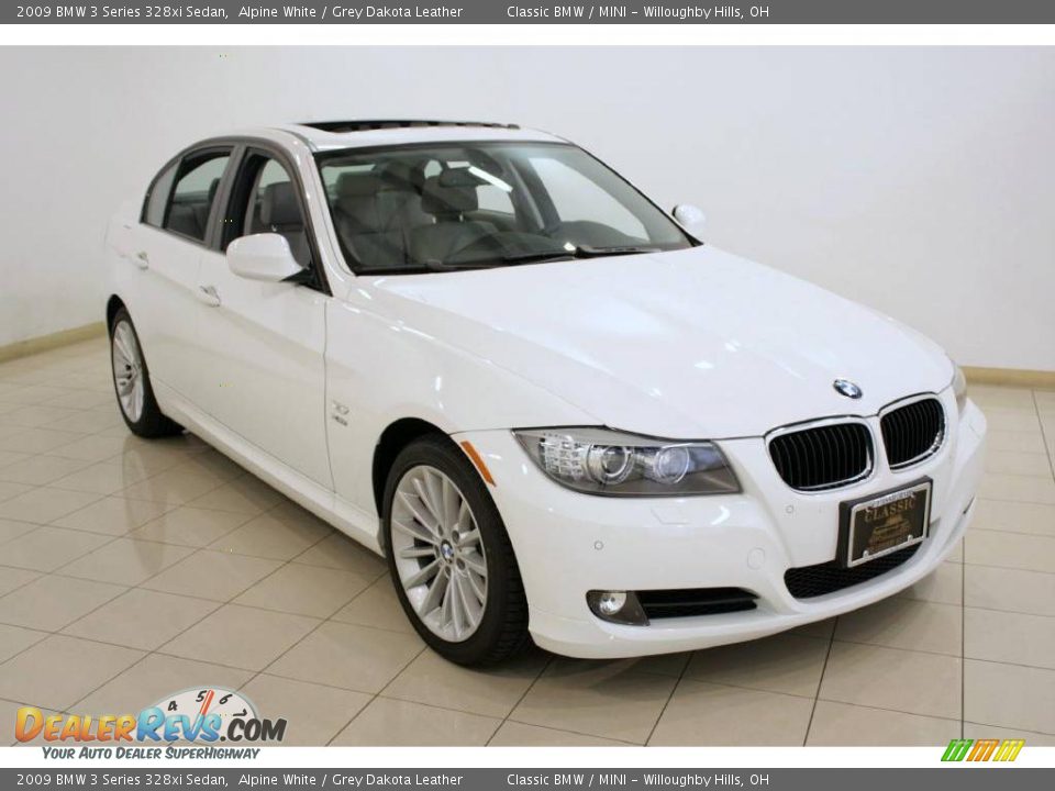 2009 BMW 3 Series 328xi Sedan Alpine White / Grey Dakota Leather Photo #1