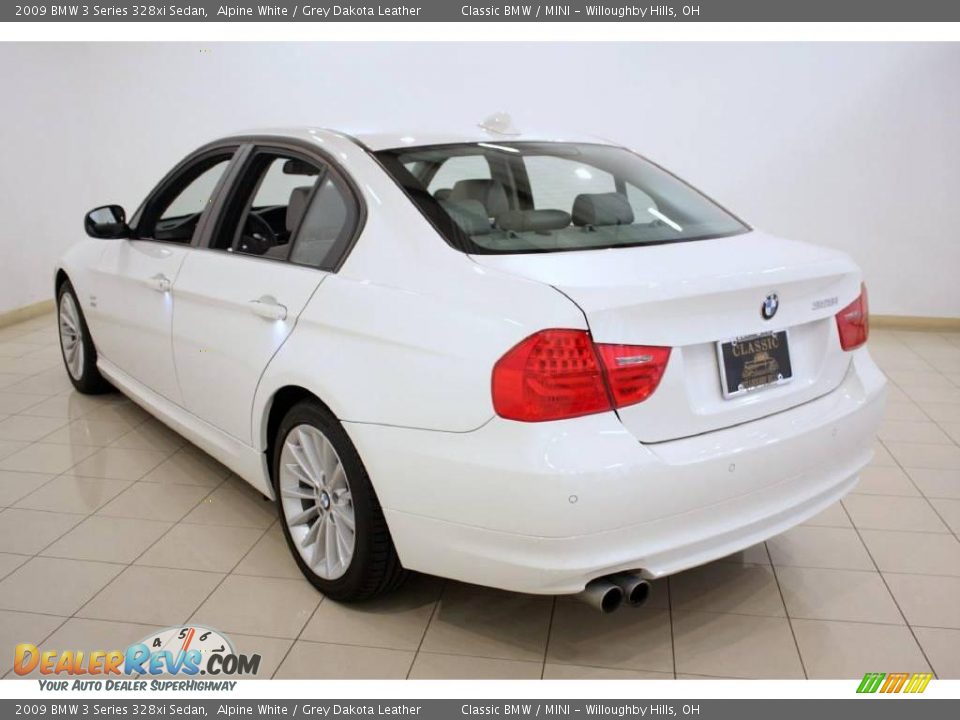 2009 BMW 3 Series 328xi Sedan Alpine White / Grey Dakota Leather Photo #5