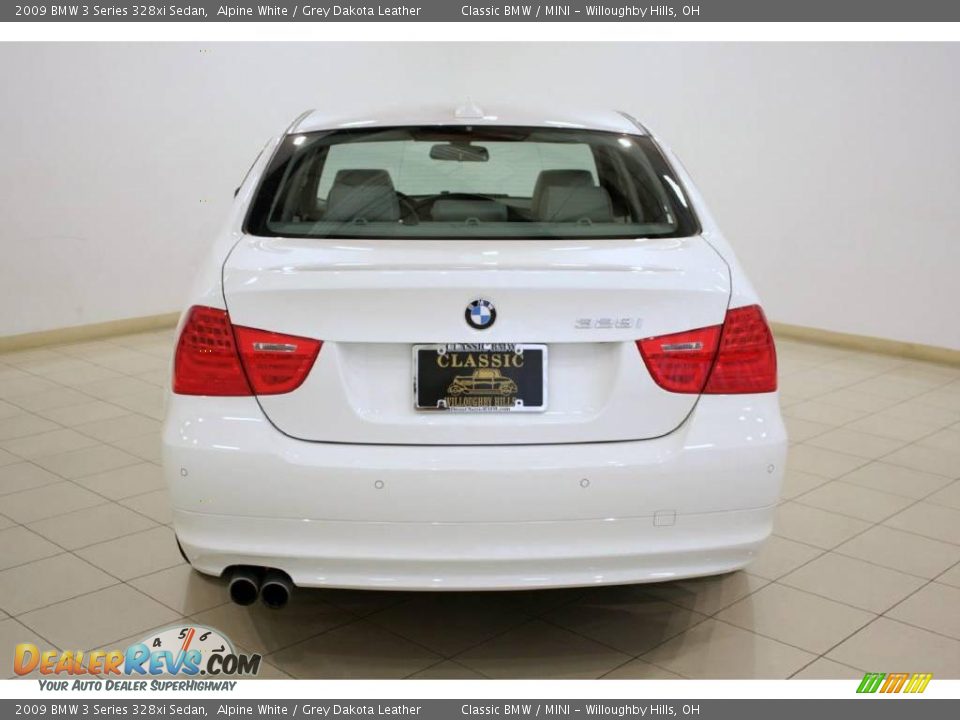 2009 BMW 3 Series 328xi Sedan Alpine White / Grey Dakota Leather Photo #6