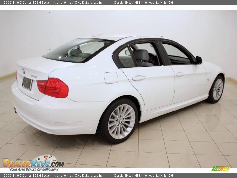 2009 BMW 3 Series 328xi Sedan Alpine White / Grey Dakota Leather Photo #7