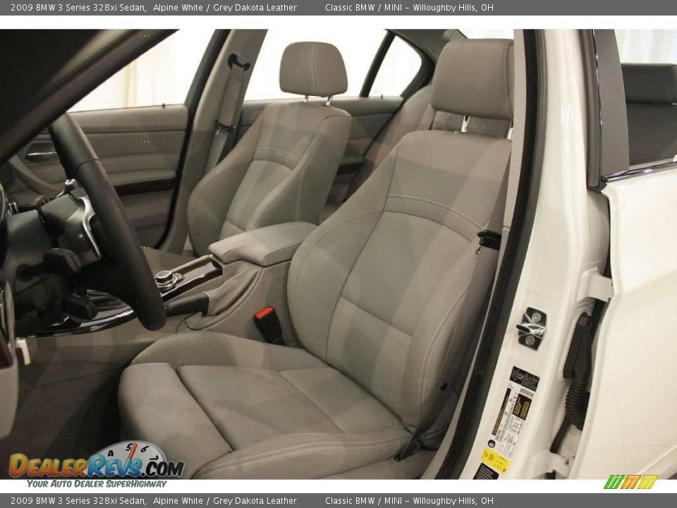 2009 BMW 3 Series 328xi Sedan Alpine White / Grey Dakota Leather Photo #11