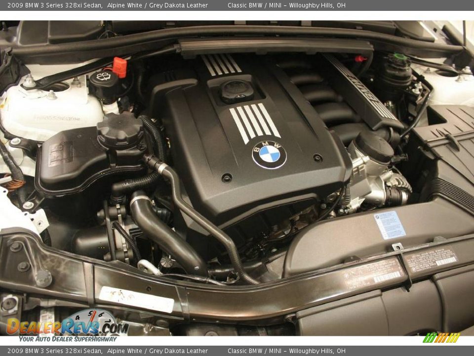2009 BMW 3 Series 328xi Sedan Alpine White / Grey Dakota Leather Photo #26
