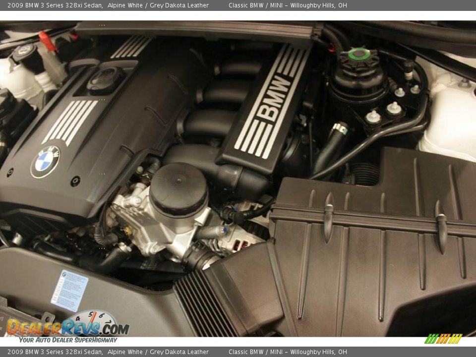 2009 BMW 3 Series 328xi Sedan Alpine White / Grey Dakota Leather Photo #27
