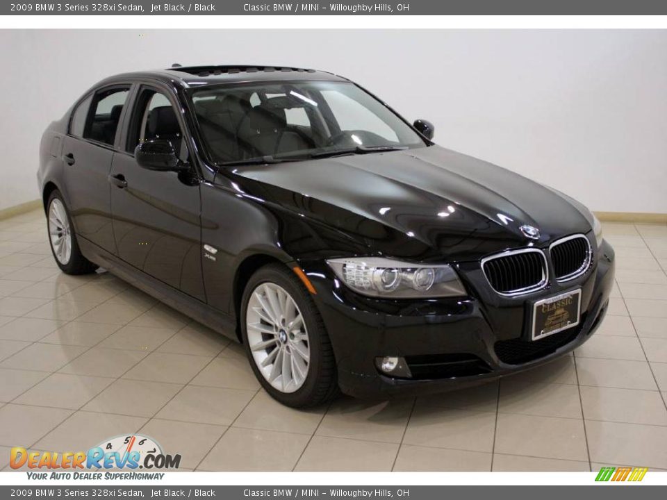 2009 BMW 3 Series 328xi Sedan Jet Black / Black Photo #1