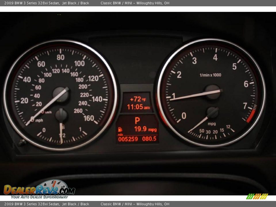 2009 BMW 3 Series 328xi Sedan Jet Black / Black Photo #13