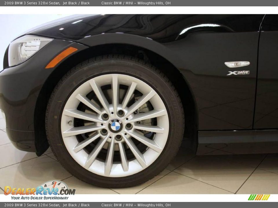 2009 BMW 3 Series 328xi Sedan Jet Black / Black Photo #25