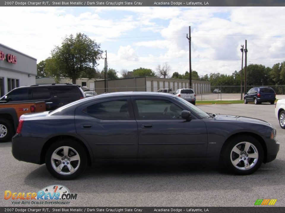 2007 Dodge Charger R/T Steel Blue Metallic / Dark Slate Gray/Light Slate Gray Photo #2
