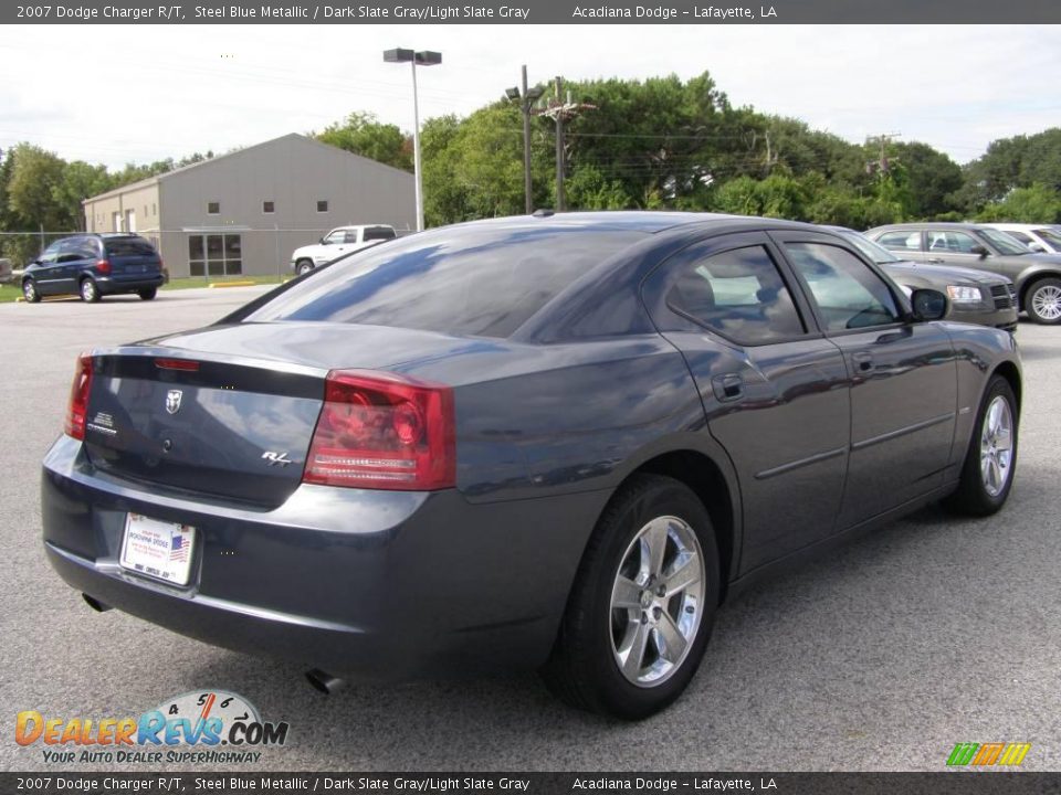 2007 Dodge Charger R/T Steel Blue Metallic / Dark Slate Gray/Light Slate Gray Photo #3