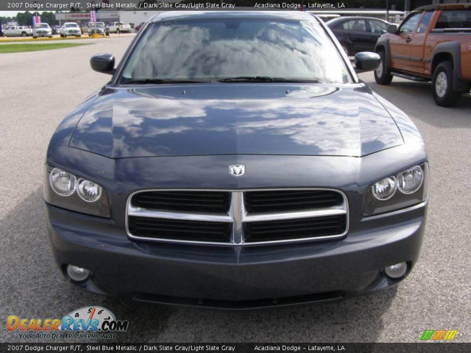 2007 Dodge Charger R/T Steel Blue Metallic / Dark Slate Gray/Light Slate Gray Photo #8