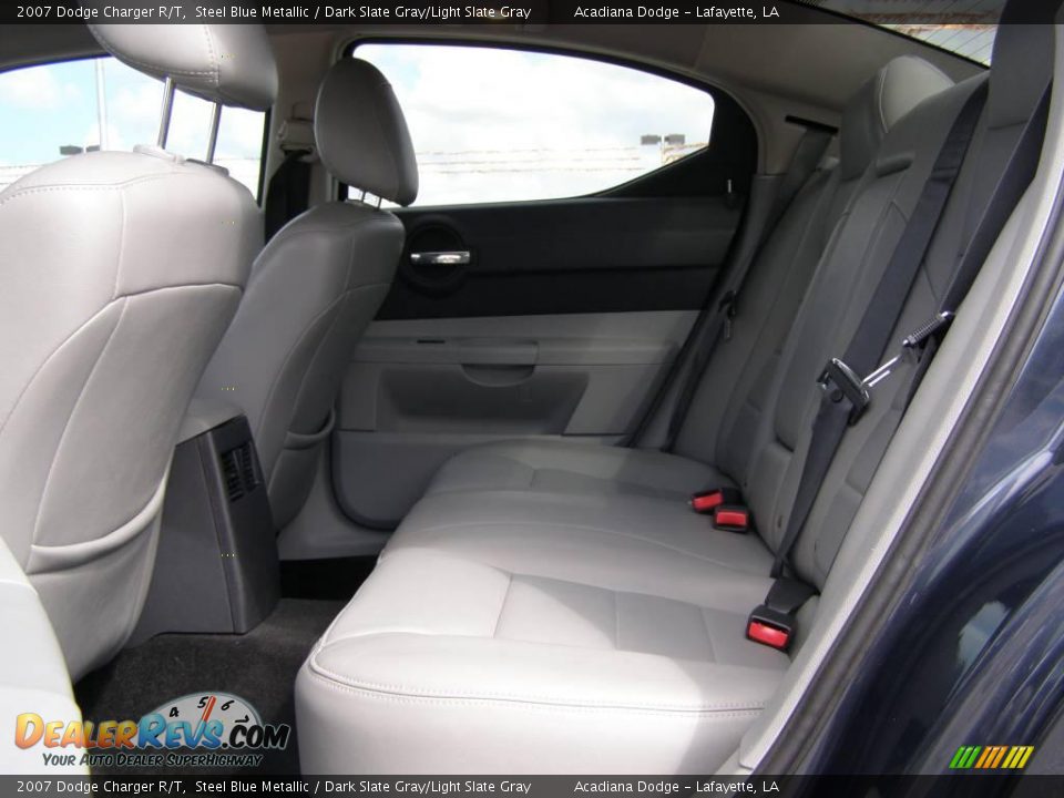 2007 Dodge Charger R/T Steel Blue Metallic / Dark Slate Gray/Light Slate Gray Photo #10
