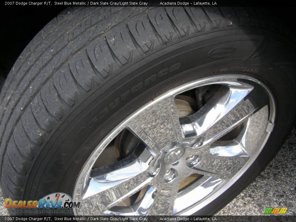 2007 Dodge Charger R/T Steel Blue Metallic / Dark Slate Gray/Light Slate Gray Photo #12