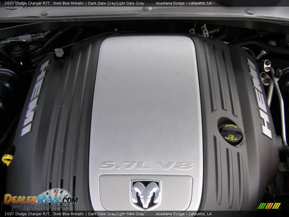 2007 Dodge Charger R/T Steel Blue Metallic / Dark Slate Gray/Light Slate Gray Photo #13