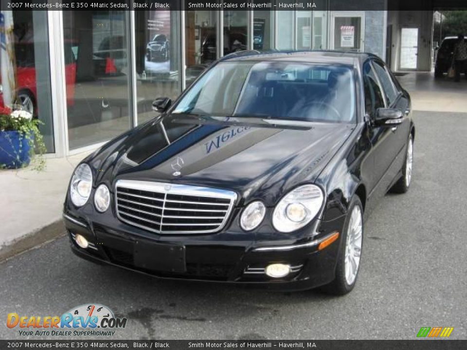 2007 Mercedes-Benz E 350 4Matic Sedan Black / Black Photo #1