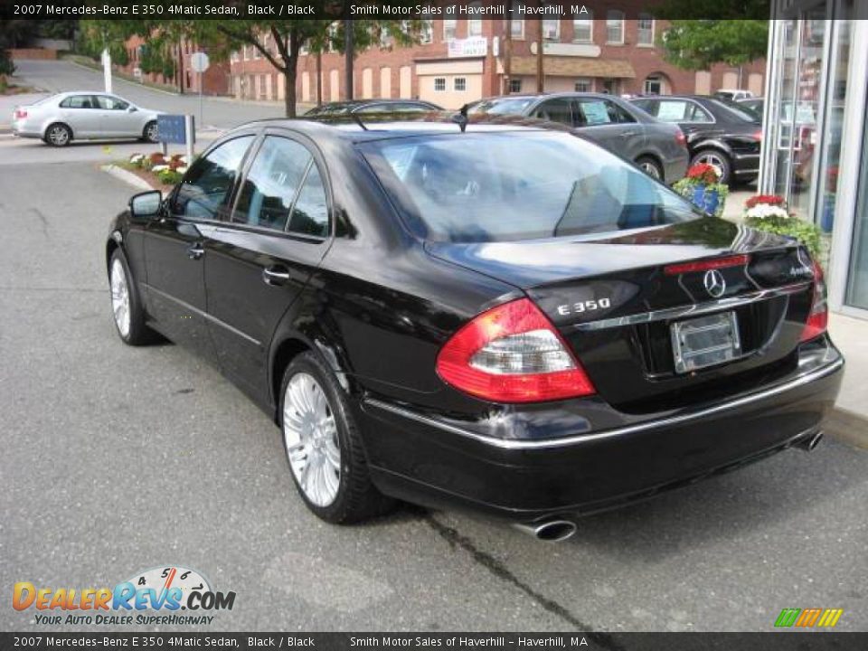 2007 Mercedes-Benz E 350 4Matic Sedan Black / Black Photo #2