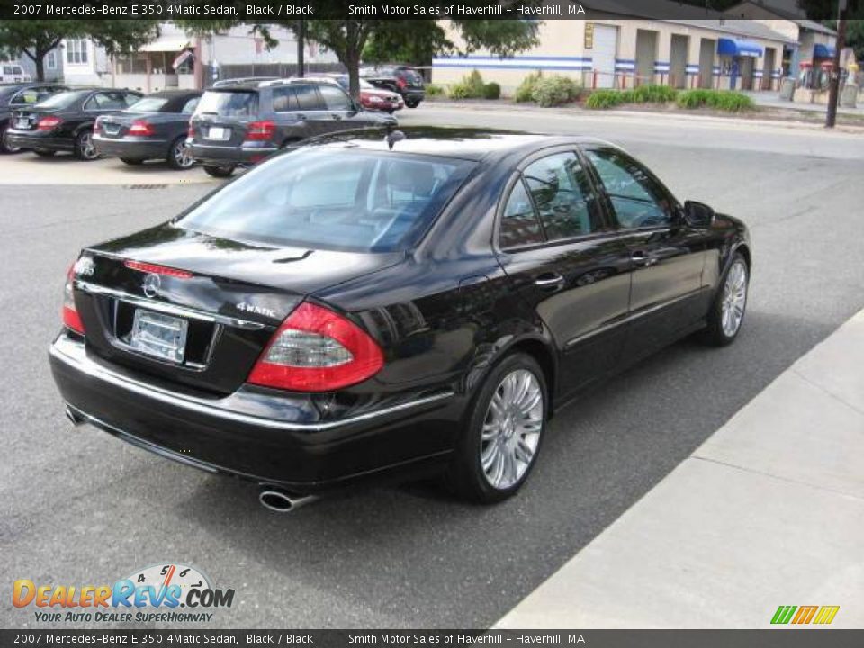 2007 Mercedes-Benz E 350 4Matic Sedan Black / Black Photo #3