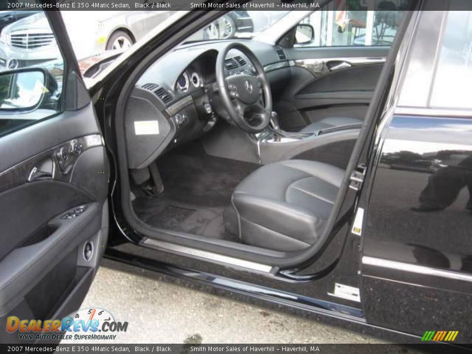 2007 Mercedes-Benz E 350 4Matic Sedan Black / Black Photo #5