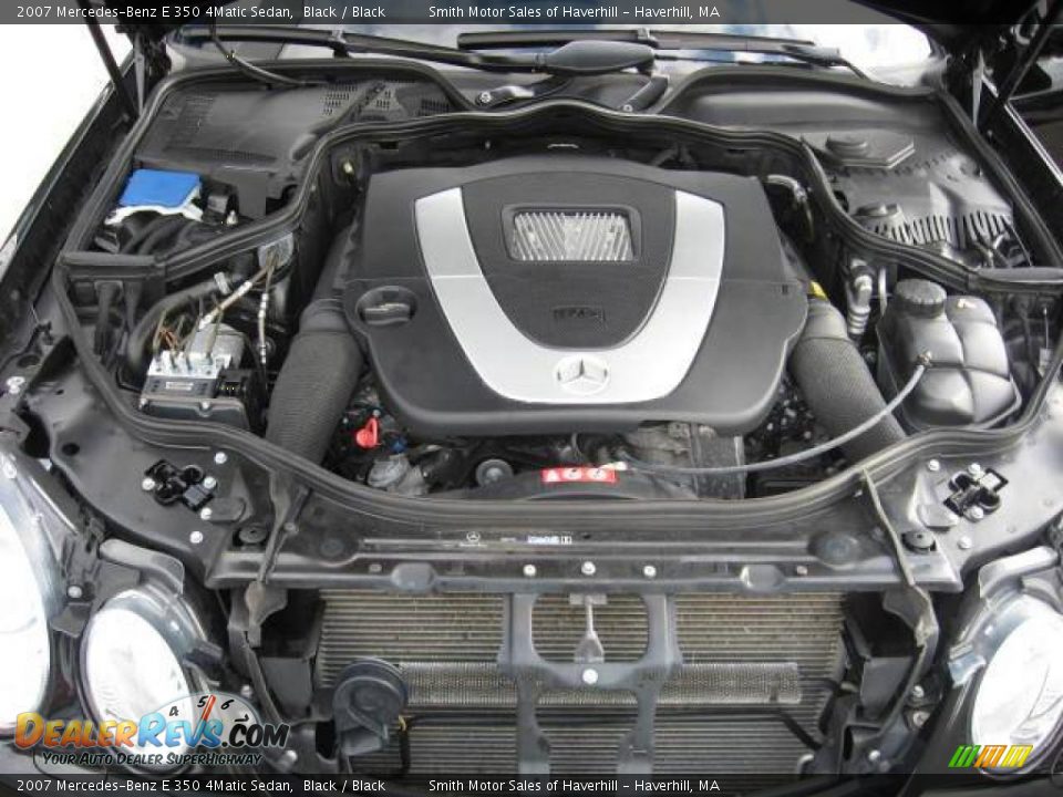 2007 Mercedes-Benz E 350 4Matic Sedan Black / Black Photo #8