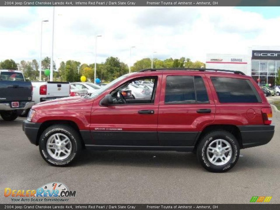 2004 Jeep Grand Cherokee Laredo 4x4 Inferno Red Pearl / Dark Slate Gray Photo #2