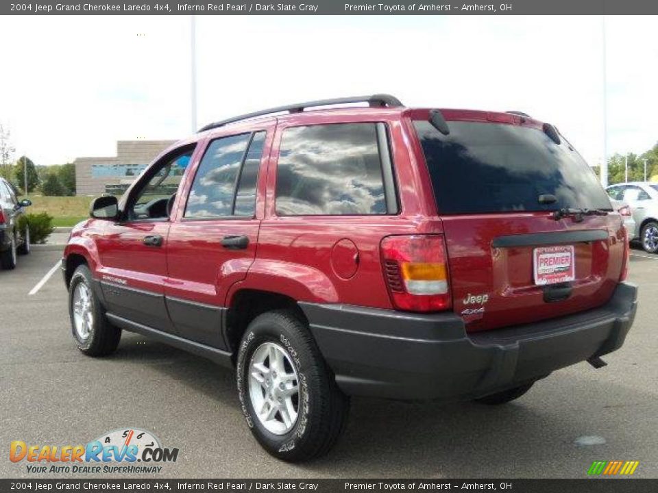 2004 Jeep Grand Cherokee Laredo 4x4 Inferno Red Pearl / Dark Slate Gray Photo #3