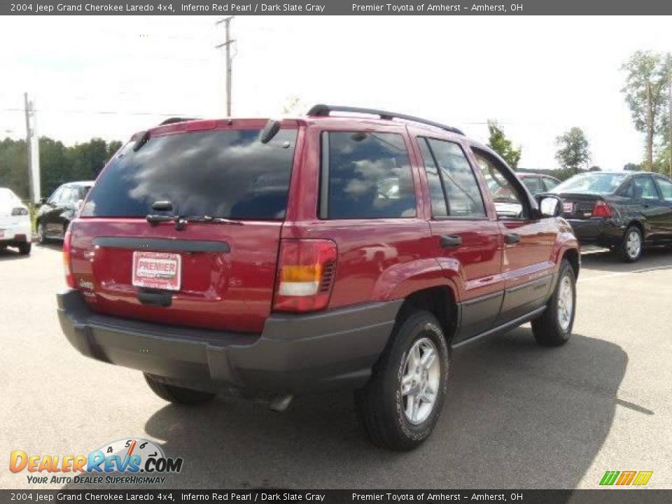 2004 Jeep Grand Cherokee Laredo 4x4 Inferno Red Pearl / Dark Slate Gray Photo #6