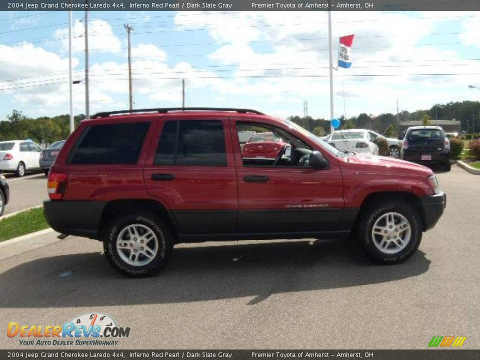 2004 Jeep Grand Cherokee Laredo 4x4 Inferno Red Pearl / Dark Slate Gray Photo #7