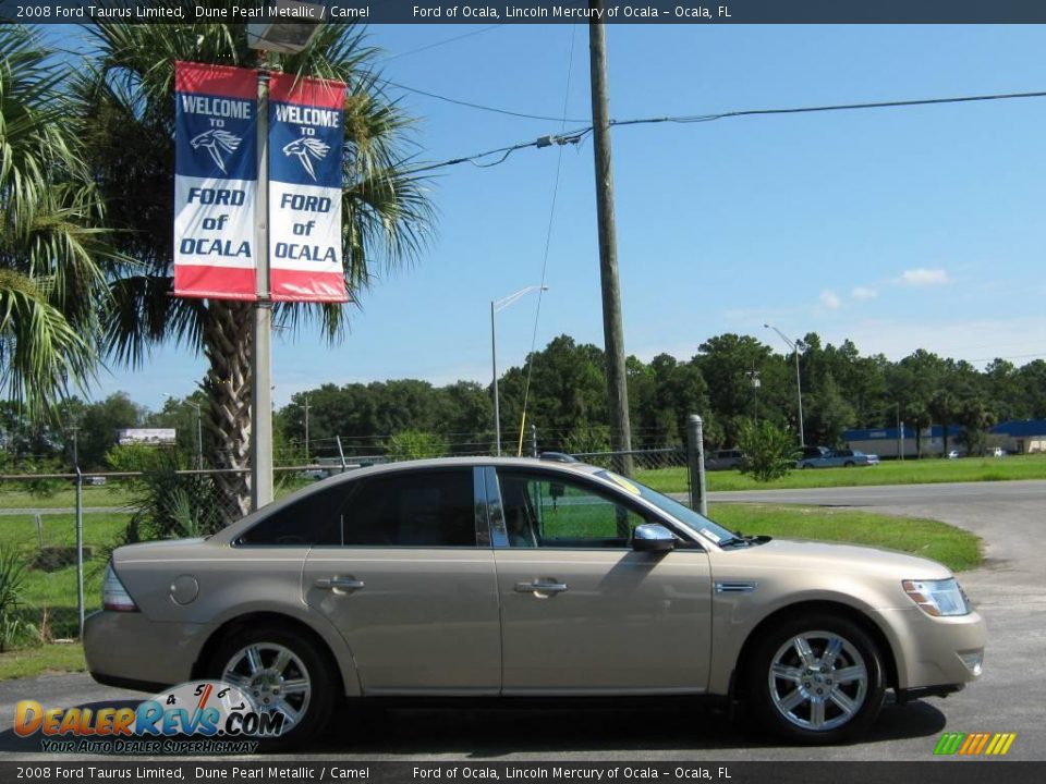 2008 Ford Taurus Limited Dune Pearl Metallic / Camel Photo #2