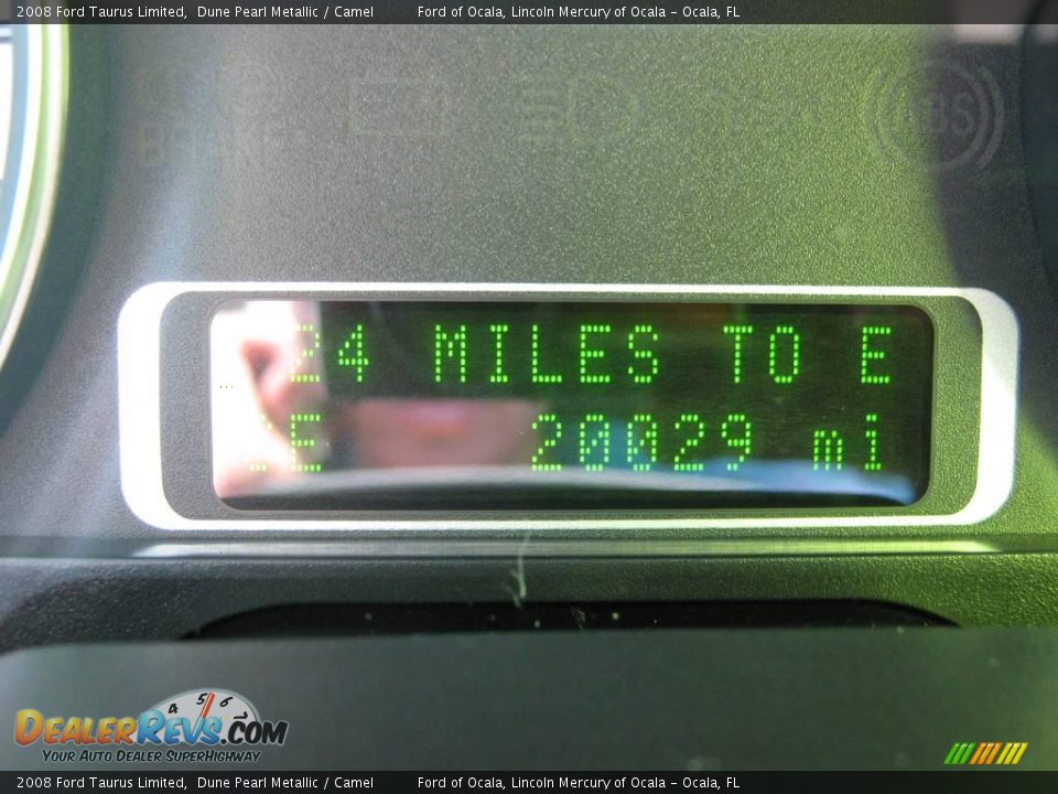 2008 Ford Taurus Limited Dune Pearl Metallic / Camel Photo #10