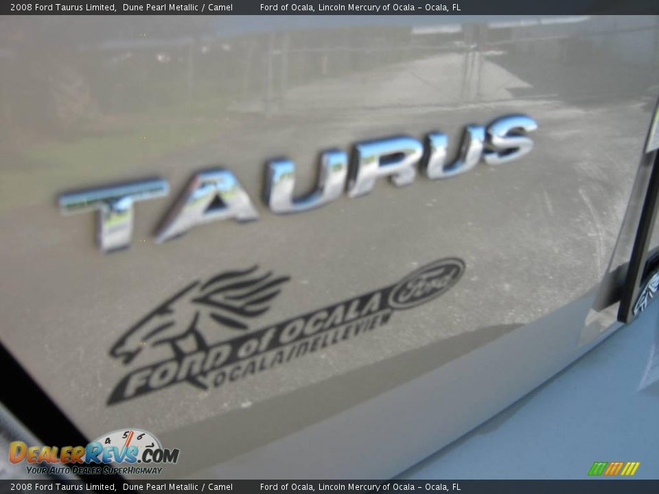 2008 Ford Taurus Limited Dune Pearl Metallic / Camel Photo #11