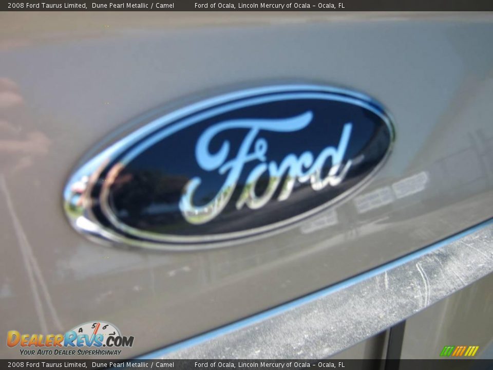 2008 Ford Taurus Limited Dune Pearl Metallic / Camel Photo #12