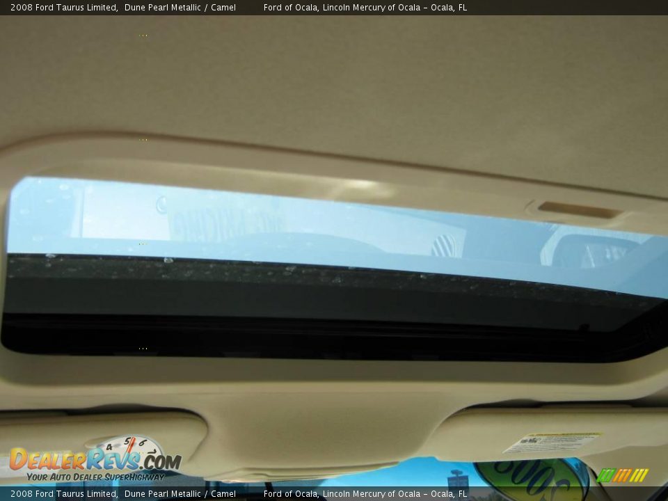 2008 Ford Taurus Limited Dune Pearl Metallic / Camel Photo #15